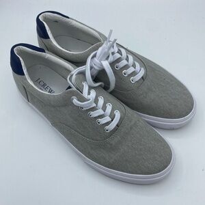 J.Crew‎ Factory Canvas Lace-up Sneakers gray and navy men’s size 11